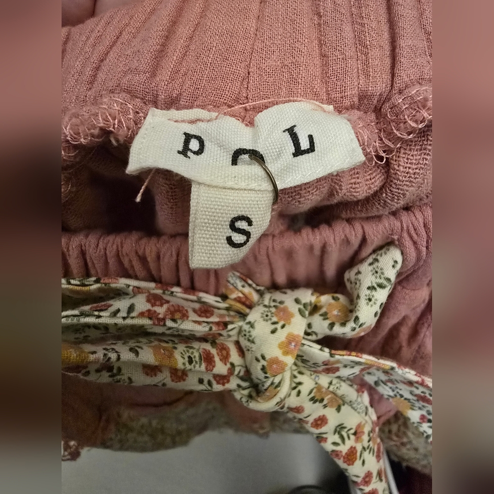 Floral Patchwork Wide Leg Pants – Drawstring Waist – NWOT 30-36" Waist - Cotton - Picture 6 of 8